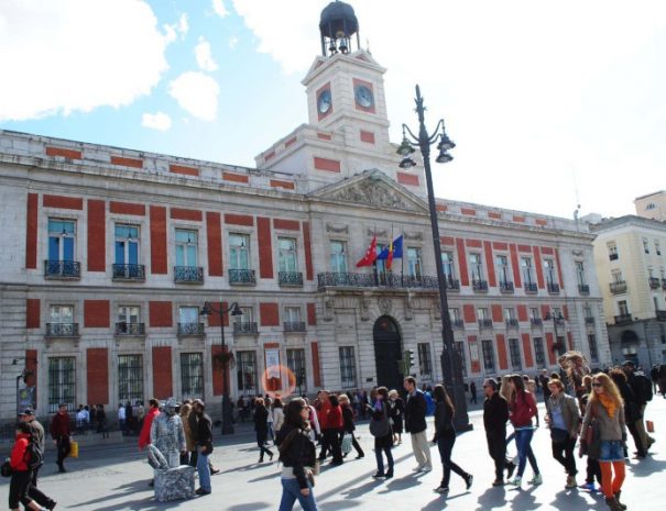 Reloj de la Puerta del Sol en Madrid