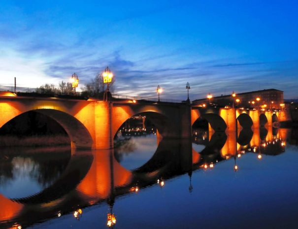 Puente sobre el Ebro en Logroño